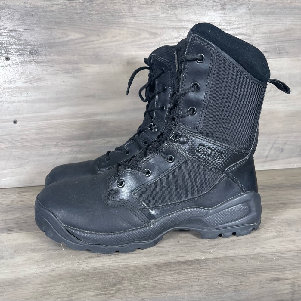 5.11 Tactical Mens 11 Black Lace Up Combat Boots Gorpcore Moto Biker Grunge - Picture 5 of 15